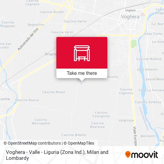 Voghera - Valle - Liguria (Zona Ind.) map