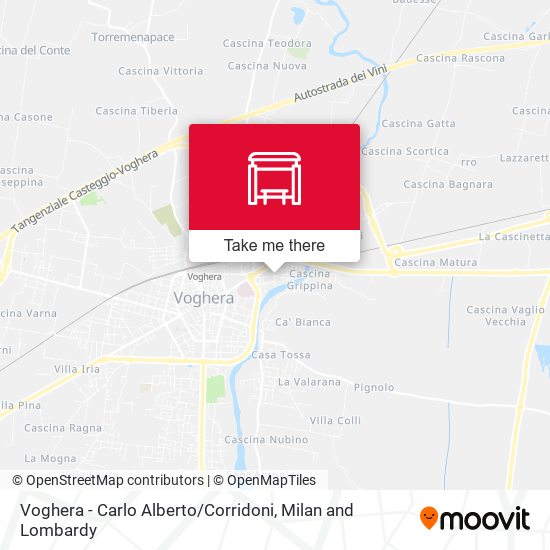 Voghera - Carlo Alberto / Corridoni map