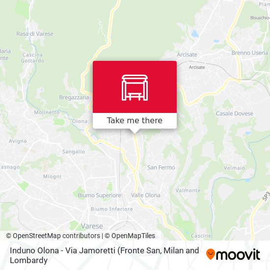 Induno Olona - Via Jamoretti map
