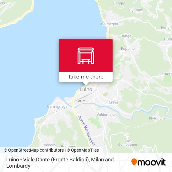 Luino - Viale Dante (Fronte Baldioli) map