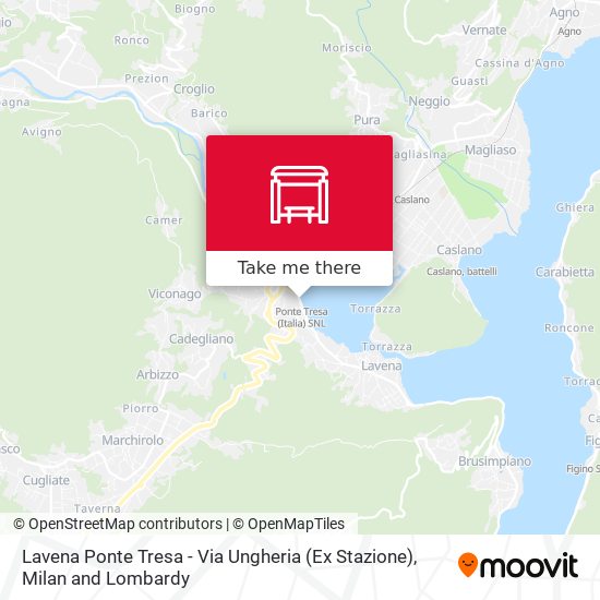 Lavena Ponte Tresa - Via Ungheria (Ex Stazione) map
