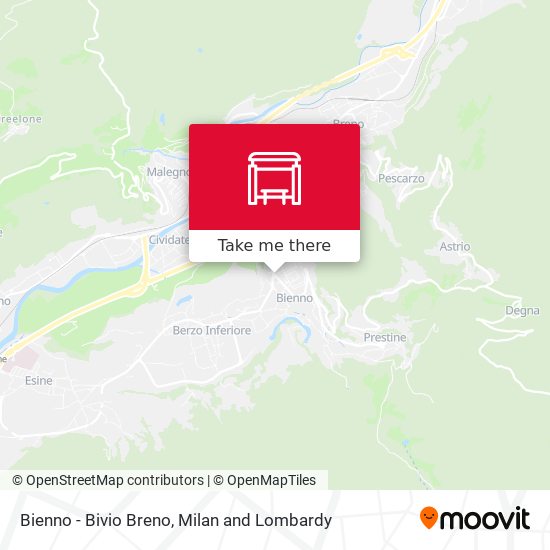 Bienno - Bivio Breno map