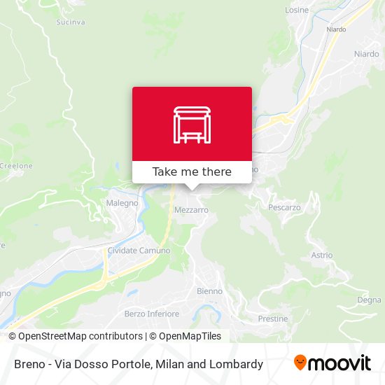 Breno - Via Dosso Portole map