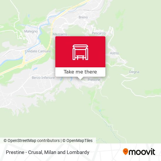Prestine - Crusal map