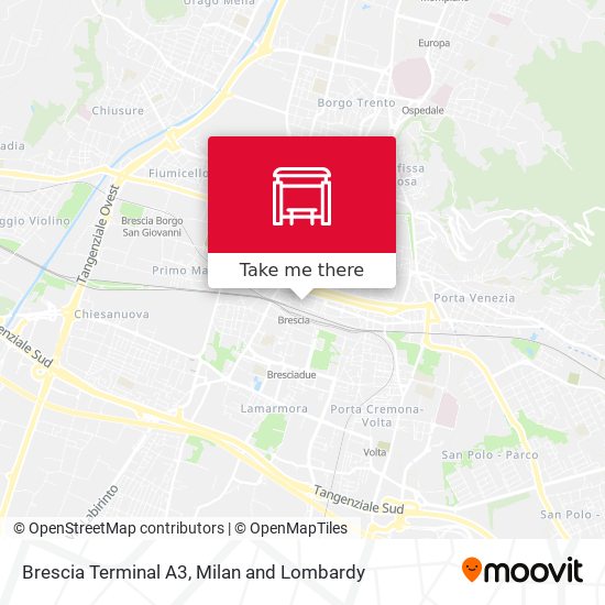 Brescia Terminal A3 map