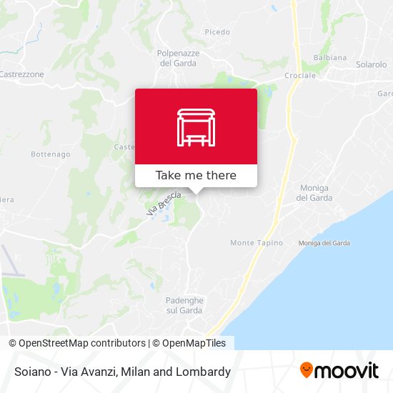 Soiano - Via Avanzi map