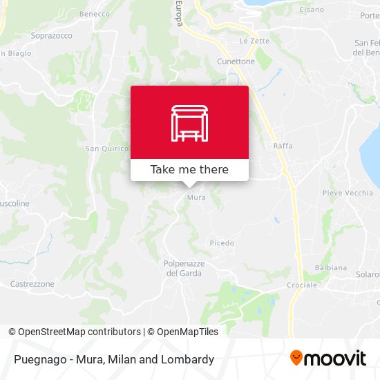 Puegnago - Mura map