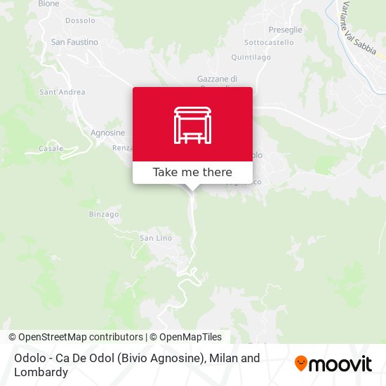 Odolo - Ca De Odol (Bivio Agnosine) map