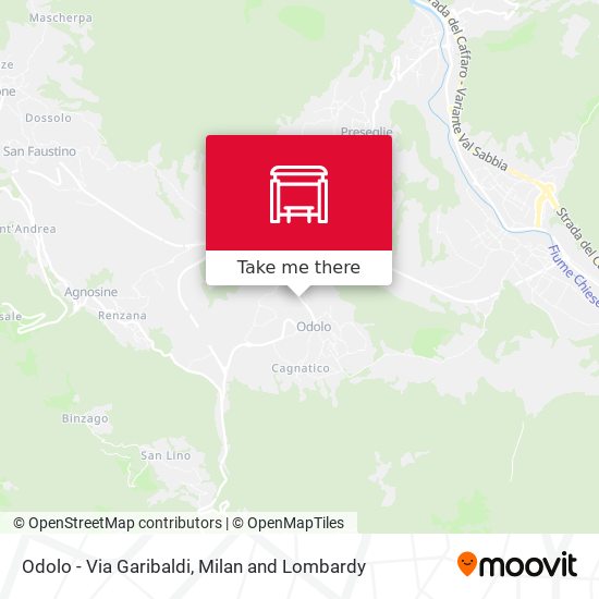 Odolo - Via Garibaldi map