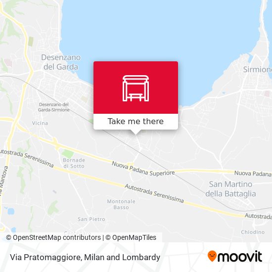 Via Pratomaggiore map