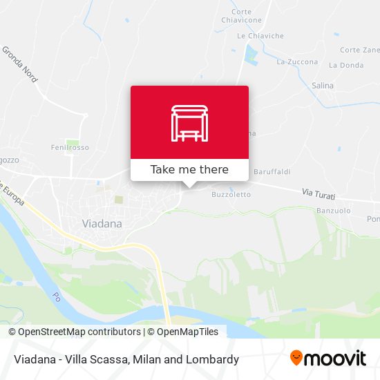 Viadana - Villa Scassa map