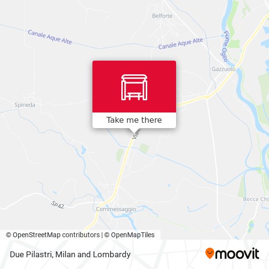 Due Pilastri map