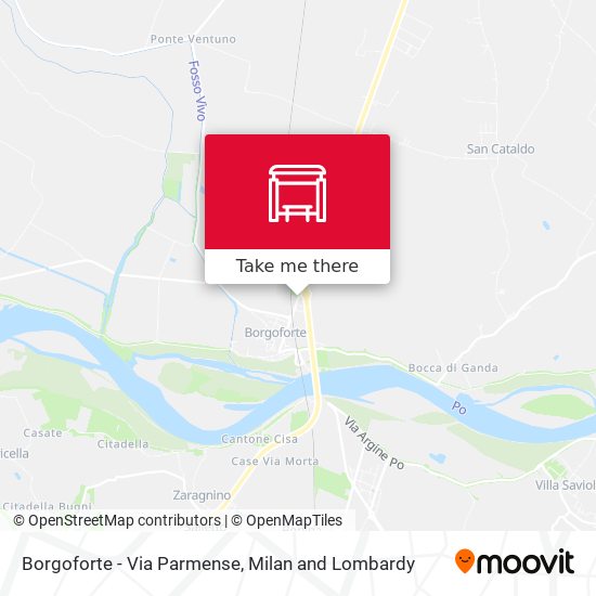 Borgoforte - Via Parmense map