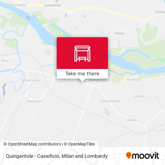 Quingentole - Caseificio map