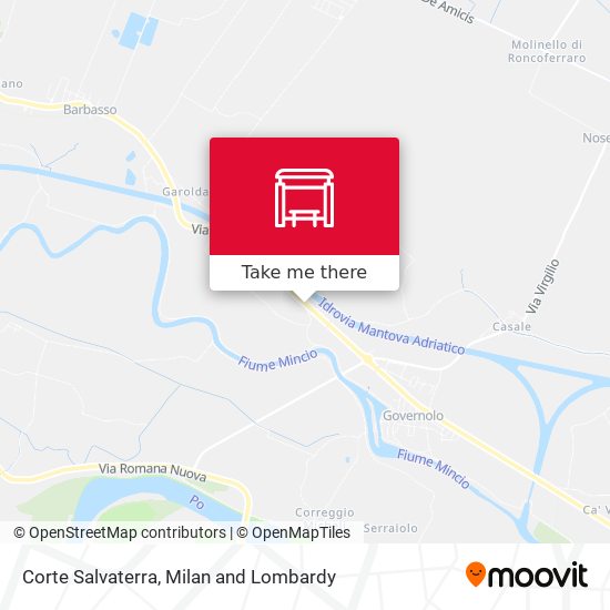 Corte Salvaterra map