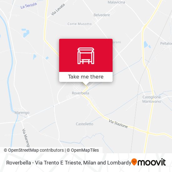 Roverbella - Via Trento E Trieste map