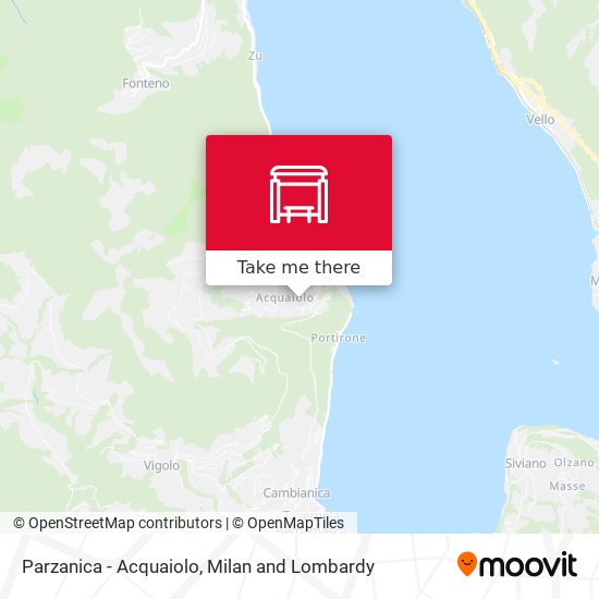 Parzanica - Acquaiolo map