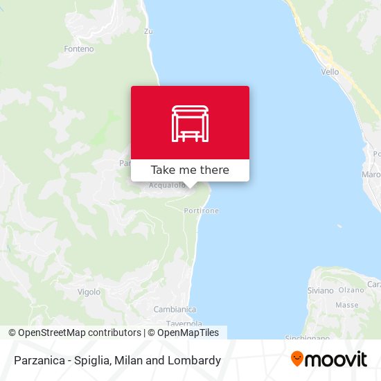 Parzanica - Spiglia map