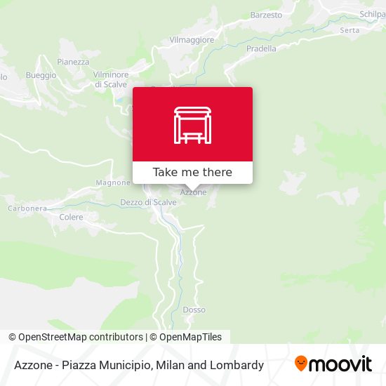 Azzone - Piazza Municipio map