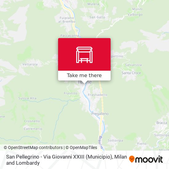 San Pellegrino - Via Giovanni XXIII (Municipio) map