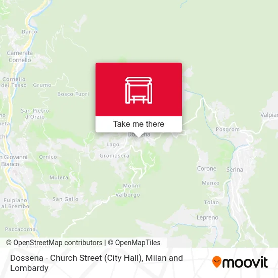 Dossena - Church Street (City Hall) map