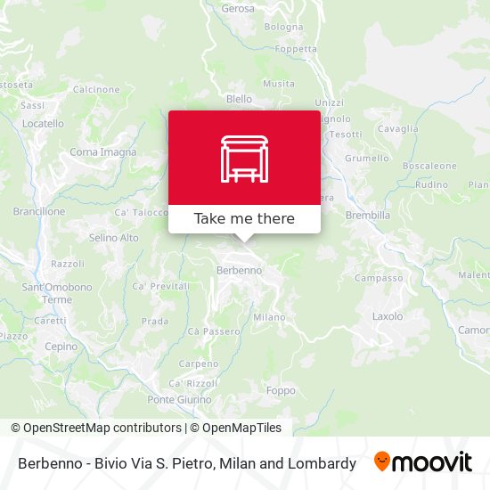 Berbenno - Bivio Via S. Pietro map
