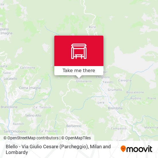 Blello - Via Giulio Cesare (Parcheggio) map