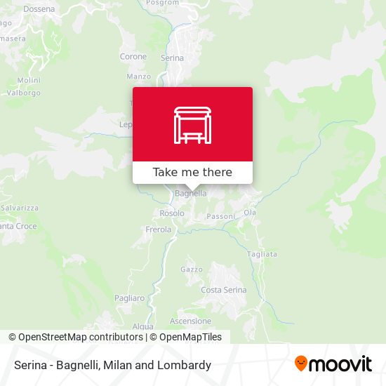 Serina - Bagnelli map