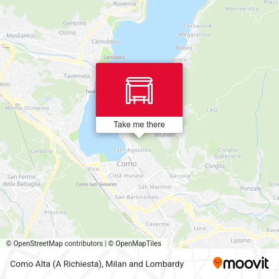 Como Alta (A Richiesta) map