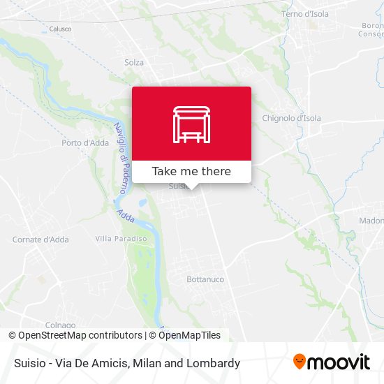 Suisio - Via De Amicis map