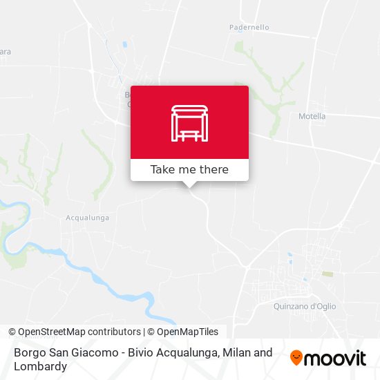 Borgo San Giacomo - Bivio Acqualunga map