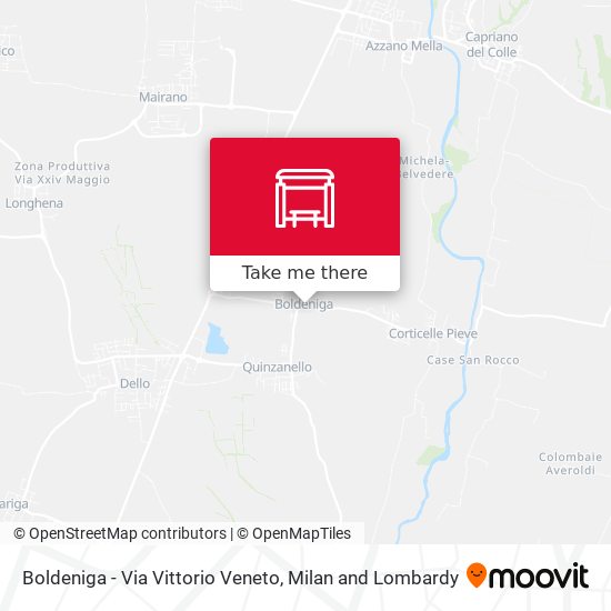Boldeniga - Via Vittorio Veneto map