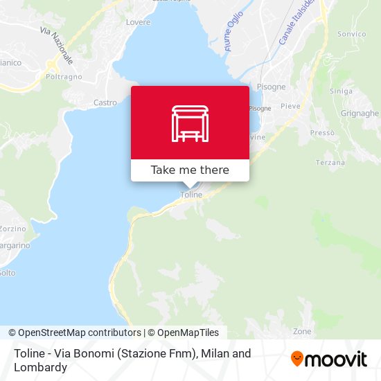 Toline - Via Bonomi (Stazione Fnm) map