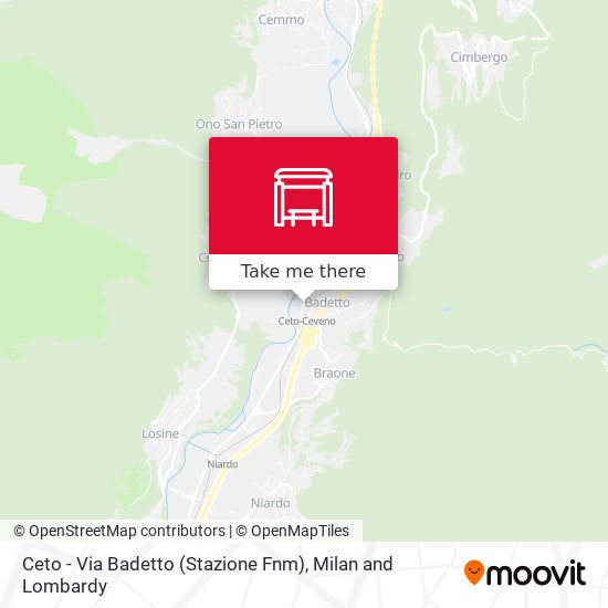Ceto - Via Badetto (Stazione Fnm) map