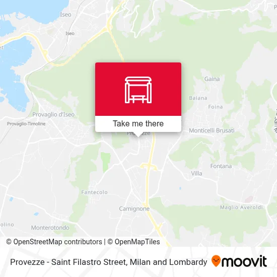 Provezze - Saint Filastro Street map