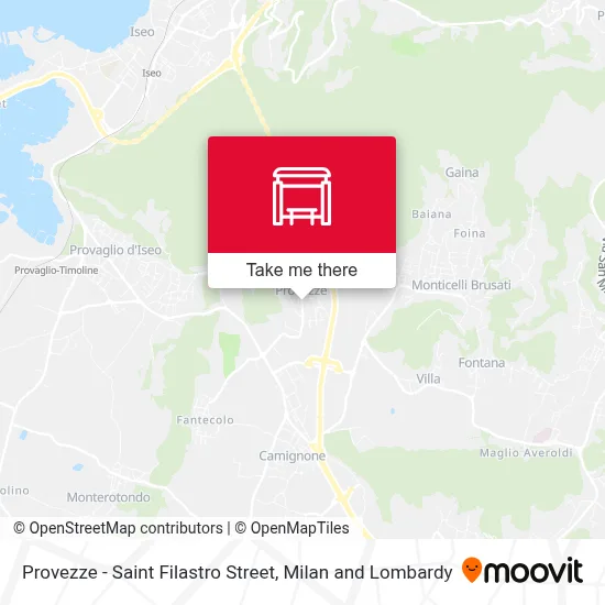 Provezze - Saint Filastro Street map