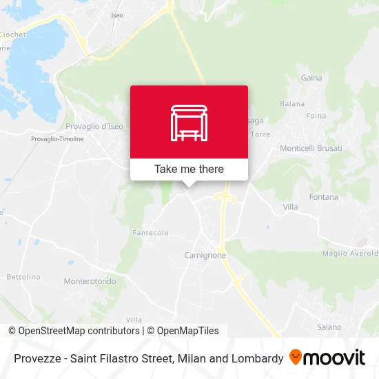 Provezze - Saint Filastro Street map