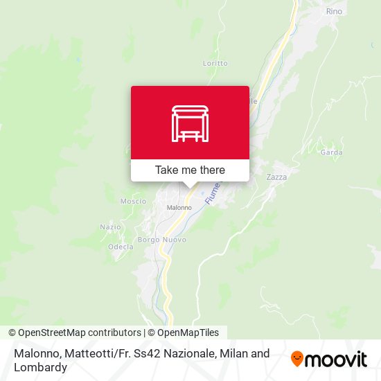 Malonno, Matteotti / Fr. Ss42 Nazionale map