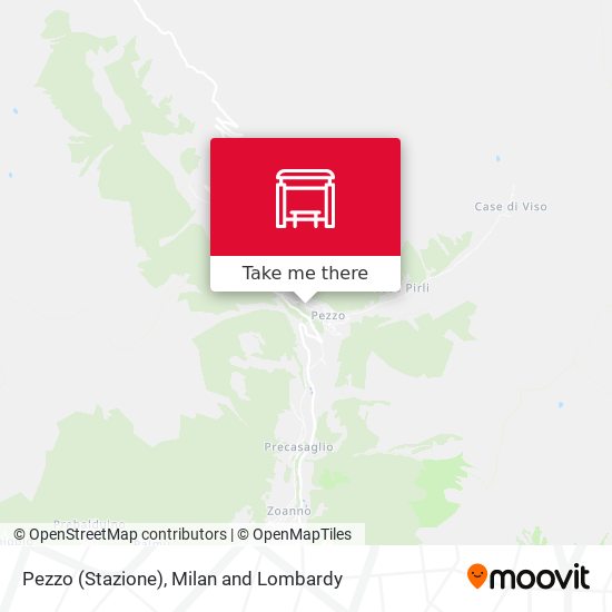 Pezzo (Stazione) map