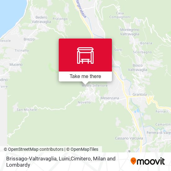 Brissago-Valtravaglia, Luini,Cimitero map