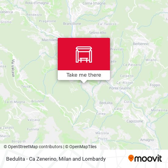 Bedulita - Ca Zenerino map