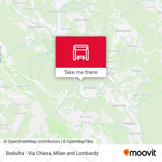 Bedulita - Via Chiesa map