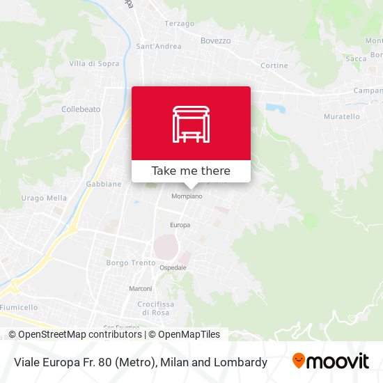 Viale Europa Fr. 80 (Metro) map