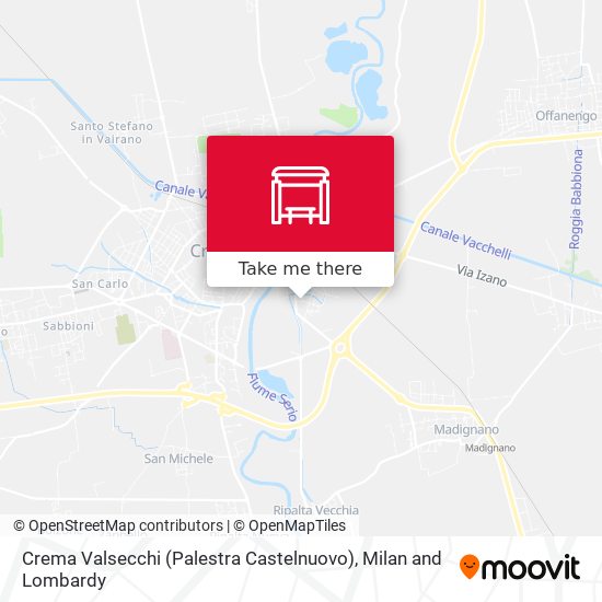 Crema Valsecchi (Palestra Castelnuovo) map
