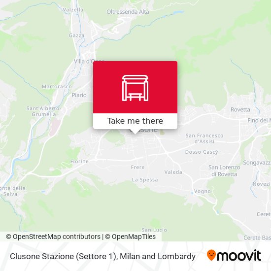 Clusone Stazione (Settore 1) map