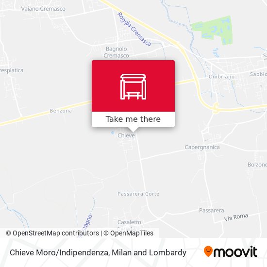 Chieve Moro/Indipendenza map
