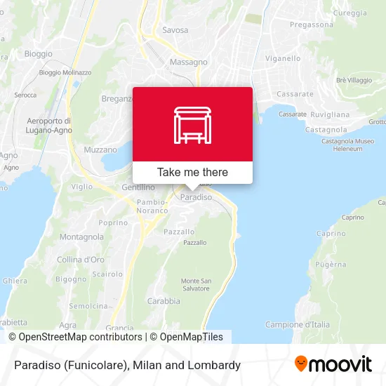 Paradiso (Funicolare) map