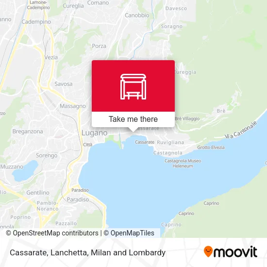 Cassarate, Lanchetta map