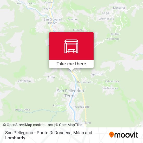 San Pellegrino - Ponte Di Dossena map