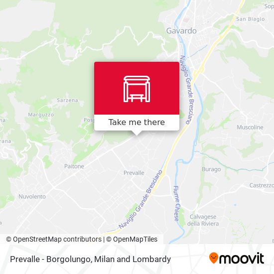 Prevalle - Borgolungo map